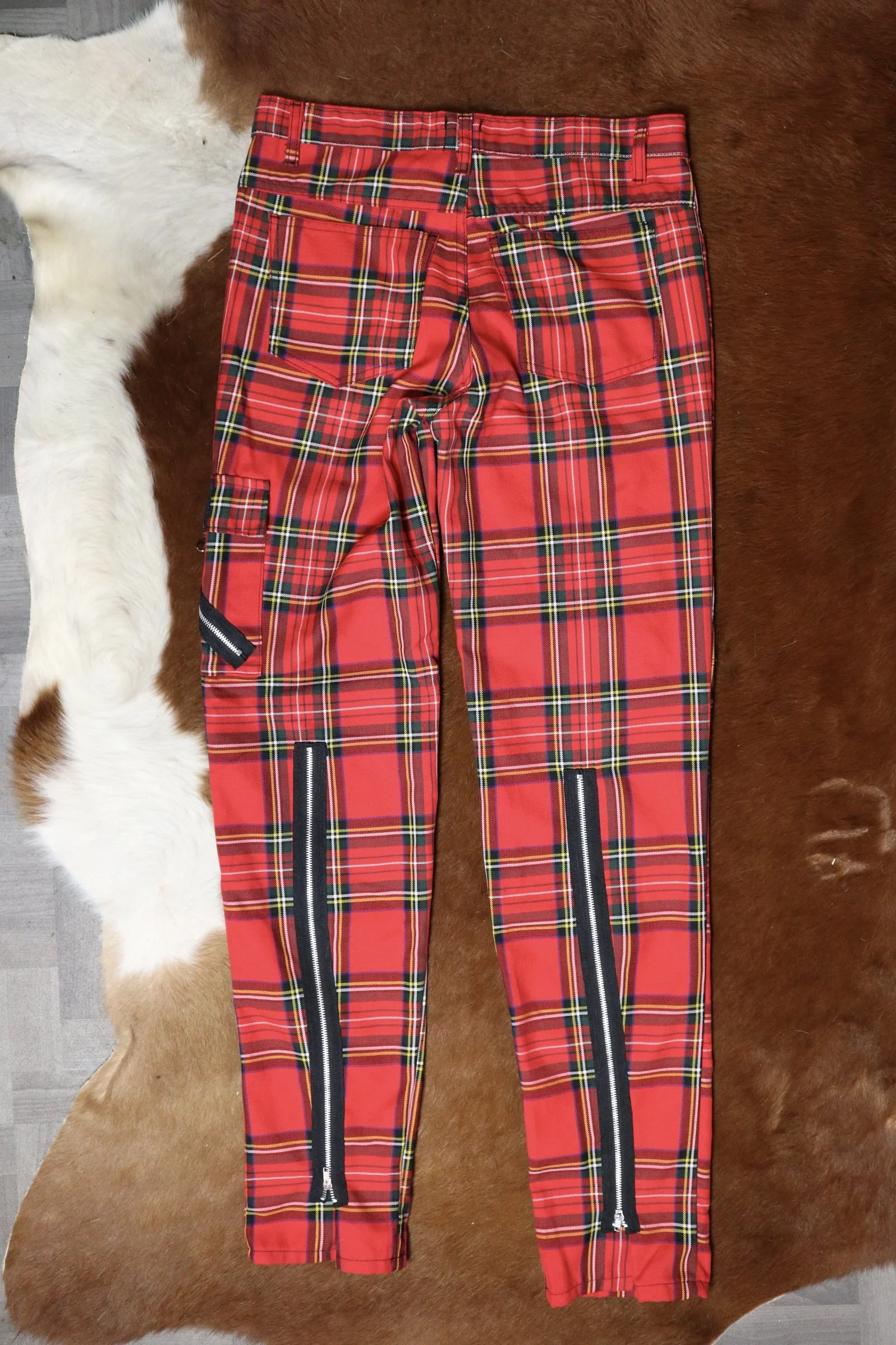 Punk Rock Zip Pants UK Made Tiger Of London Men's Punk Rock Zip